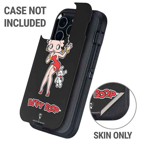 Betty Boop With Puppy Otterbox Defender iPhone Skin