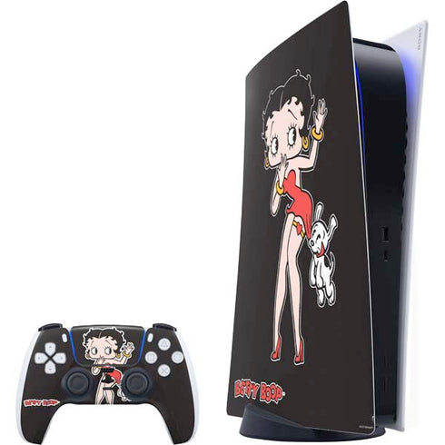 Betty Boop With Puppy PlayStation PS5 Skins