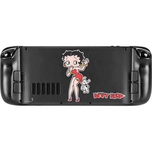 Betty Boop With Puppy Steam Deck Handheld Gaming Computer OLED Skin
