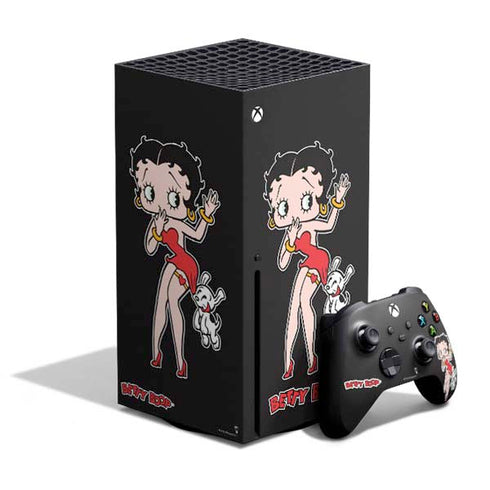 Betty Boop With Puppy Xbox Series X Skins