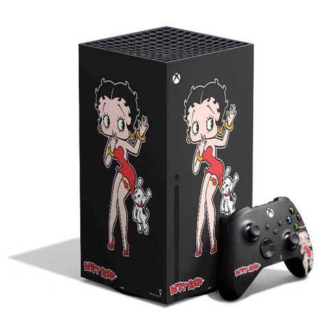 Betty Boop With Puppy XBox Series X Digital Edition Bundle Skin