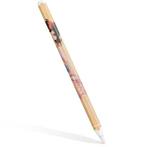Betty Boop With Puppy Orange Background Apple Pencil (2nd Gen 2019) Skin