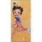 Betty Boop With Puppy Orange Background Galaxy Note 10 Plus Skin