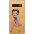 Betty Boop With Puppy Orange Background Galaxy S10 Skin