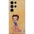 Betty Boop With Puppy Orange Background Galaxy Skins