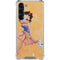 Betty Boop With Puppy Orange Background Galaxy S24 FE Clear Case