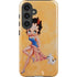 Betty Boop With Puppy Orange Background Galaxy S25 Plus Impact Case