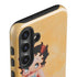 Betty Boop With Puppy Orange Background Galaxy S25 Plus Impact Case