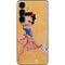 Betty Boop With Puppy Orange Background Galaxy S25 Plus Skin