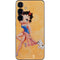 Betty Boop With Puppy Orange Background Galaxy S25 Skin