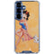 Betty Boop With Puppy Orange Background Galaxy S25 Clear Case