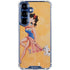 Betty Boop With Puppy Orange Background Galaxy S25 Clear Case