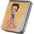 Betty Boop With Puppy Orange Background Galaxy Z Flip6 Skin