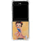 Betty Boop With Puppy Orange Background Galaxy Z Flip6 Clear Case