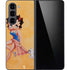 Betty Boop With Puppy Orange Background Galaxy Z Fold5 5G Skin