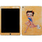 Betty Boop With Puppy Orange Background iPad Skins