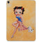 Betty Boop With Puppy Orange Background Apple iPad Pro Skin