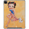 Betty Boop With Puppy Orange Background iPad Cases