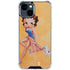 Betty Boop With Puppy Orange Background iPhone 15 Clear Case