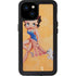 Betty Boop With Puppy Orange Background iPhone 15 Plus Waterproof Case