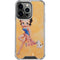 Betty Boop With Puppy Orange Background iPhone 16 Pro Clear Case