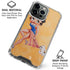 Betty Boop With Puppy Orange Background iPhone 16 Pro Clear Case
