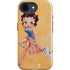 Betty Boop With Puppy Orange Background iPhone 16e Impact Case