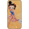 Betty Boop With Puppy Orange Background iPhone 16e Skin