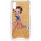 Betty Boop With Puppy Orange Background iPhone XS Clear Case
