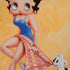 Betty Boop With Puppy Orange Background iPhone XS Max Skin