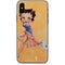 Betty Boop With Puppy Orange Background iPhone XS Skin