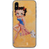 Betty Boop With Puppy Orange Background iPhone XS Skin