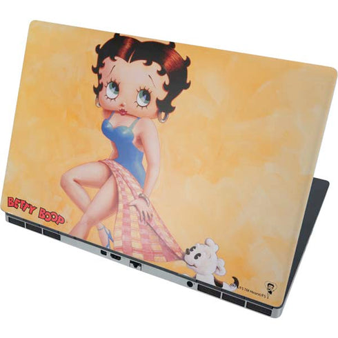 Betty Boop With Puppy Orange Background Dell Precision Skin