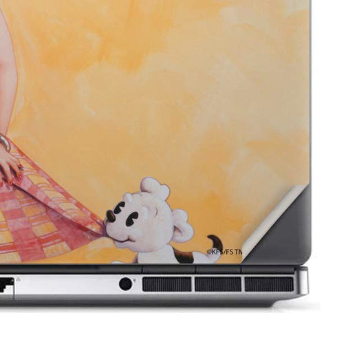 Betty Boop With Puppy Orange Background Dell Precision Skin