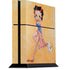 Betty Boop With Puppy Orange Background PlayStation PS4 Skins