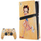 Betty Boop With Puppy Orange Background PS5 Pro Disk Bundle Skin