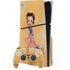 Betty Boop With Puppy Orange Background PlayStation PS5 Skins