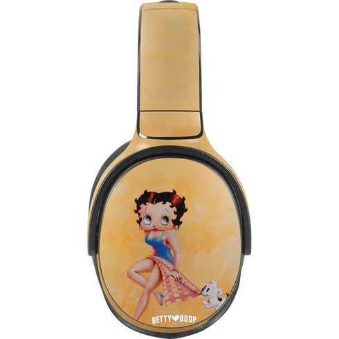 Betty Boop With Puppy Orange Background Skullcandy Venue Skin