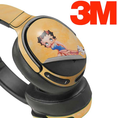 Betty Boop With Puppy Orange Background Skullcandy Venue Skin