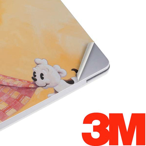 Betty Boop With Puppy Orange Background Surface Laptop 2 Skin