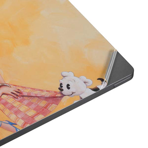 Betty Boop With Puppy Orange Background Surface Laptop 7 15in Skin