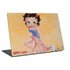 Betty Boop With Puppy Orange Background Laptop Skins