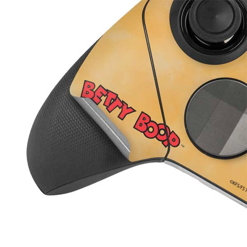 Betty Boop With Puppy Orange Background Xbox Elite Wireless Controller Series 2 Skin