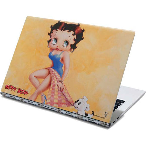 Betty Boop With Puppy Orange Background Yoga 910 2-in-1 14in Touch-Screen Skin
