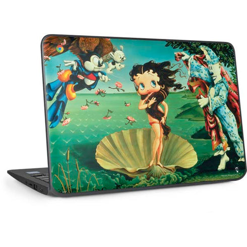 Betty Boop At Sea HP Chromebook Skin