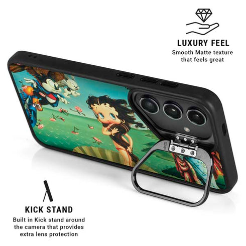 Betty Boop At Sea Galaxy S25 Plus Kickstand Case