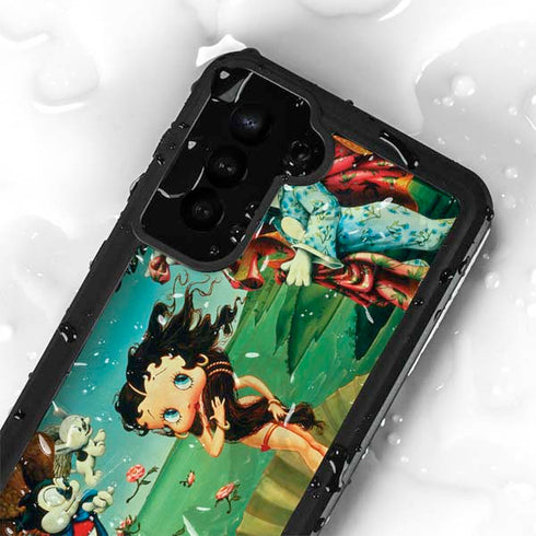 Betty Boop At Sea Galaxy S24 Plus Waterproof Case