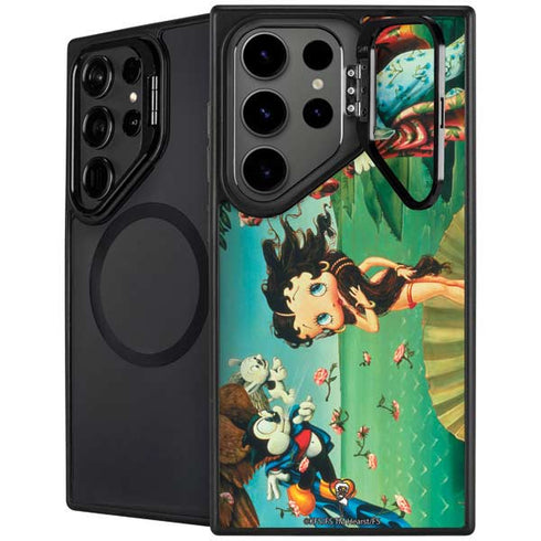 Betty Boop At Sea Galaxy S25 Ultra Kickstand Case
