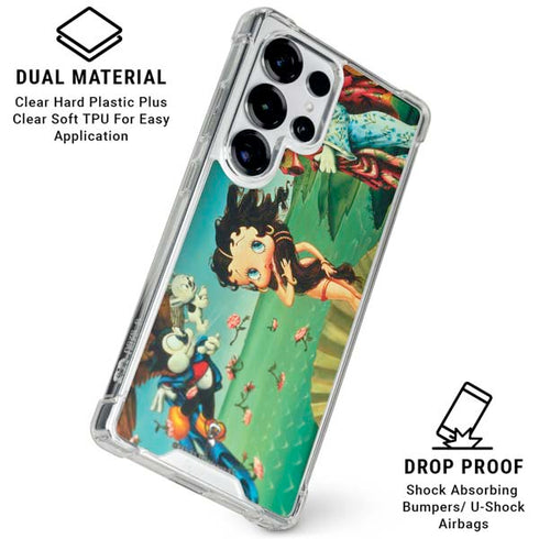 Betty Boop At Sea Galaxy S25 Ultra Clear Case