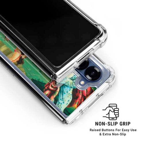 Betty Boop At Sea Galaxy Z Fold6 Clear Case